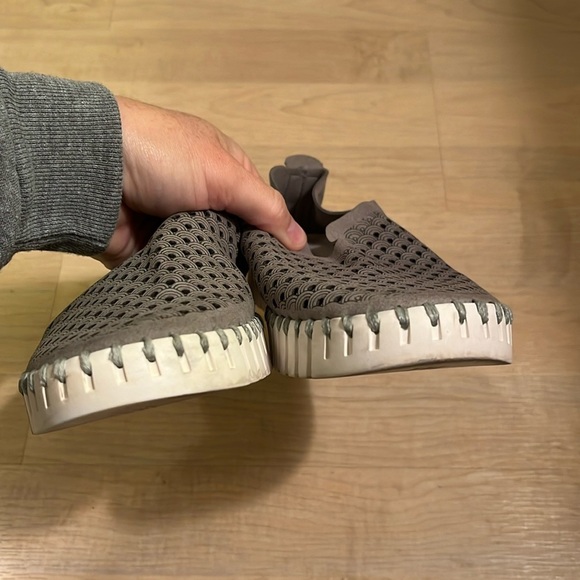 Ilse Jacobsen Womens Size 38 Perforated Tulip Loafer Comfort Shoes Slip On Grey - Picture 6 of 10